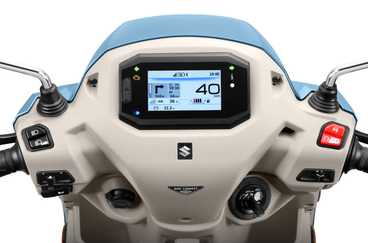 Suzuki has also introduced a TFT display with the Access