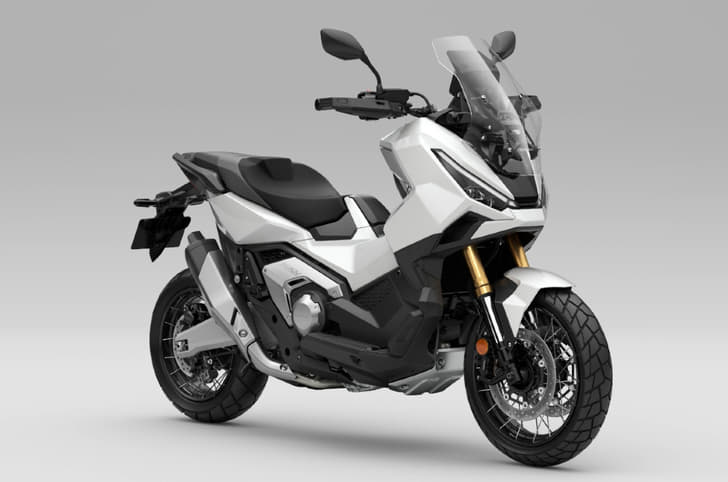 The X-ADV is a adventure-style maxi-scooter with a 745cc, twin-cylinder engine