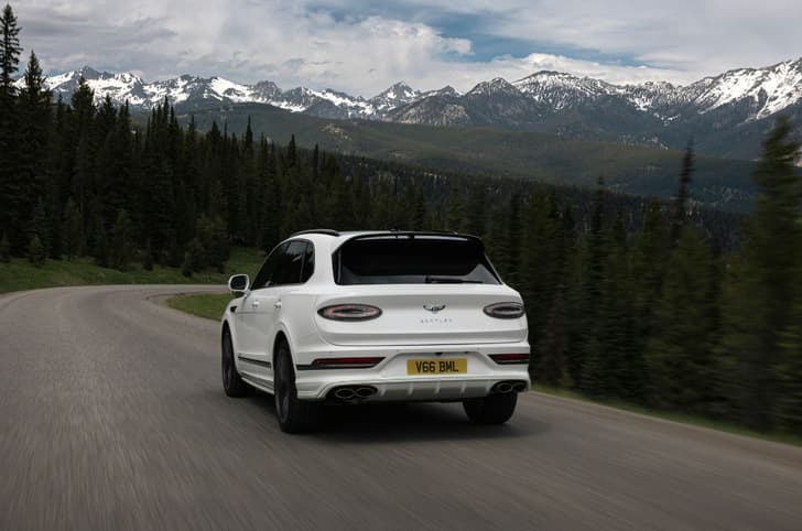 Bentley Bentayga Rear View Bentley Bentayga Rear View