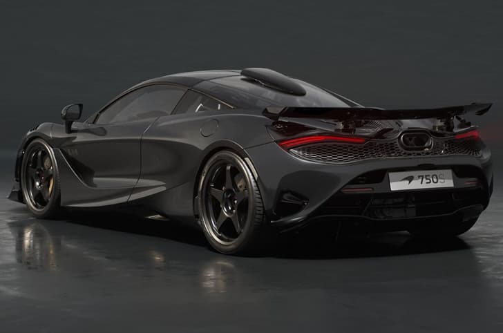 McLaren 750S Le Mans Edition rear left grey