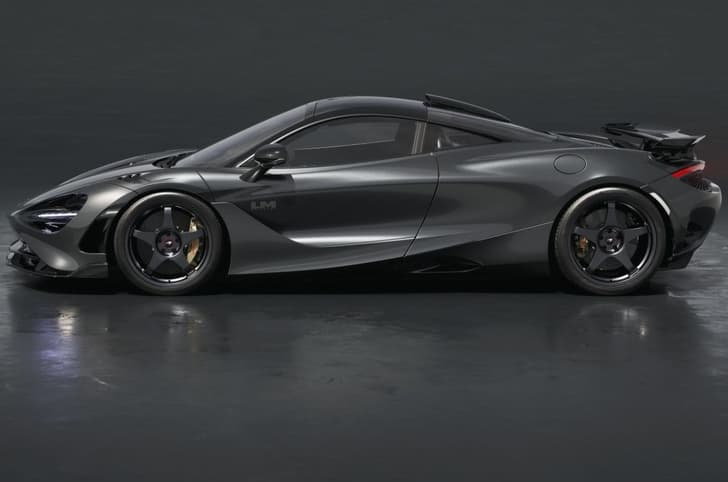 McLaren 750S Le Mans Edition side shot grey