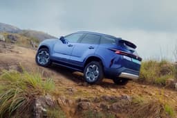 Tata Harrier EV off roading outside