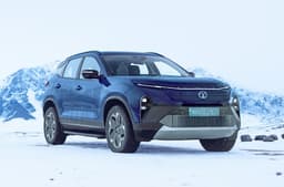 Tata Harrier EV on snow