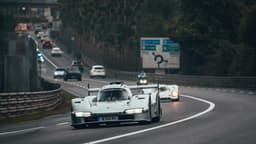 Porsche 963 RSP in motion on the road