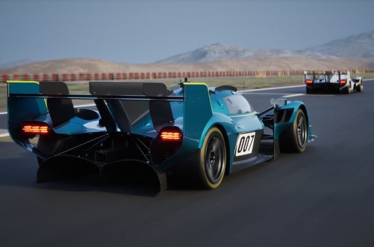 Aston Martin Valkyrie LM hypercar rear driving