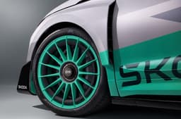 Skoda electric car concept Enyaq RS race alloy wheels