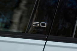 50 badge on Polo hatchback's B-pillar