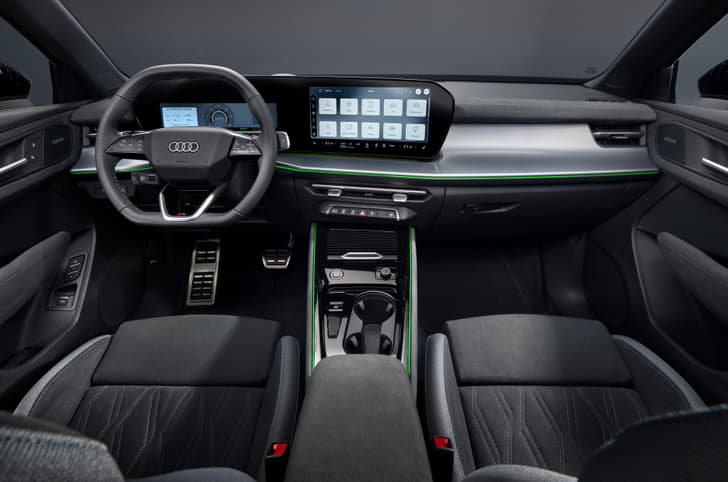 The revamped dashboard features a new colour scheme, an 11.9-inch instrument cluster and a 12.8-inch touchscreen.