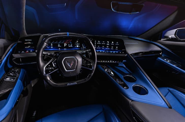 Chevrolet Corvette ZR1X interior blue