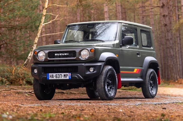 Suzuki Jimny 55th Anniversary Edition exterior in forest