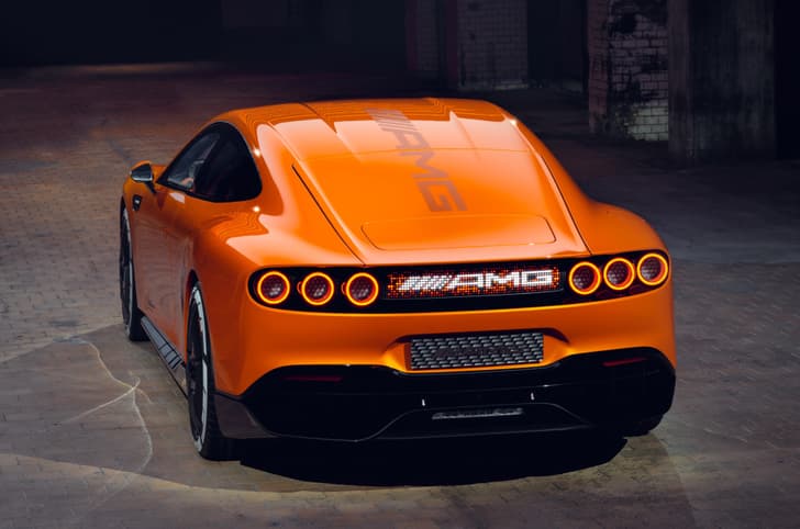 Mercedes AMG GT XX concept charging status display