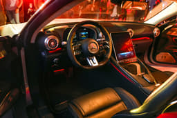 Mercedes-Benz AMG GT Digital appointments inside include a 12.3 inch driver's display and an 11.6-inch touchscreen in portrait orientation. Mercedes-Benz AMG GT Digital appointments inside include a 12.3 inch driver's display and an 11.6-inch touchscreen in portrait orientation.