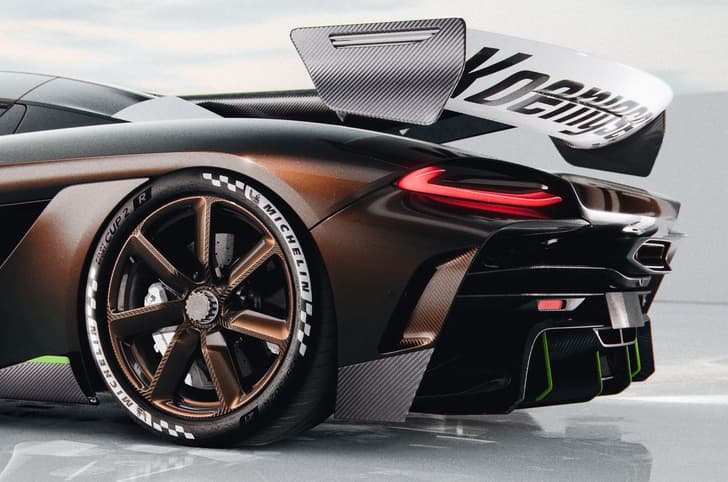 Koenigsegg Jesko Sadirs spear side shot of wheel and tyre