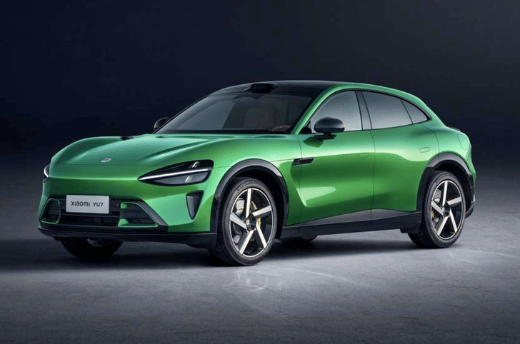 Xiaomi YU7 green colour