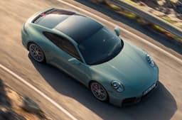2025 Porsche 911 Carrera 4S Coupe front top action