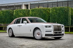 One off Rolls Royce Phantom Dentelle front right static outdoors 