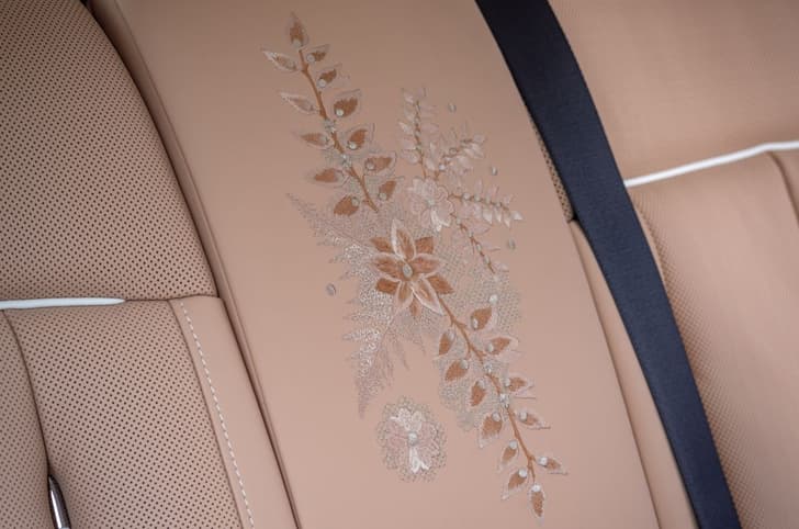 One off Rolls Royce Phantom Dentelle embroidery details