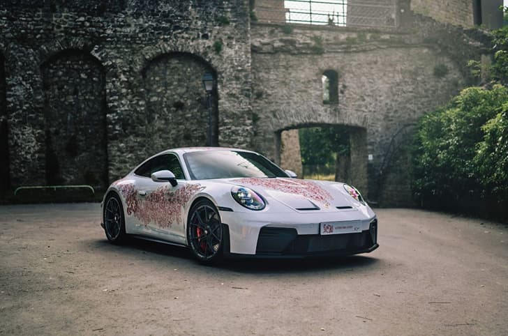 One off Porsche 911 GT3 front right static outdoors