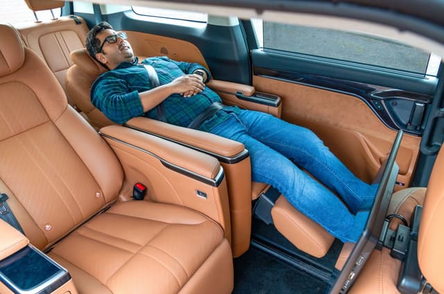 Stretching out the seats to their max gives a recliner-like experience. Image - 19167