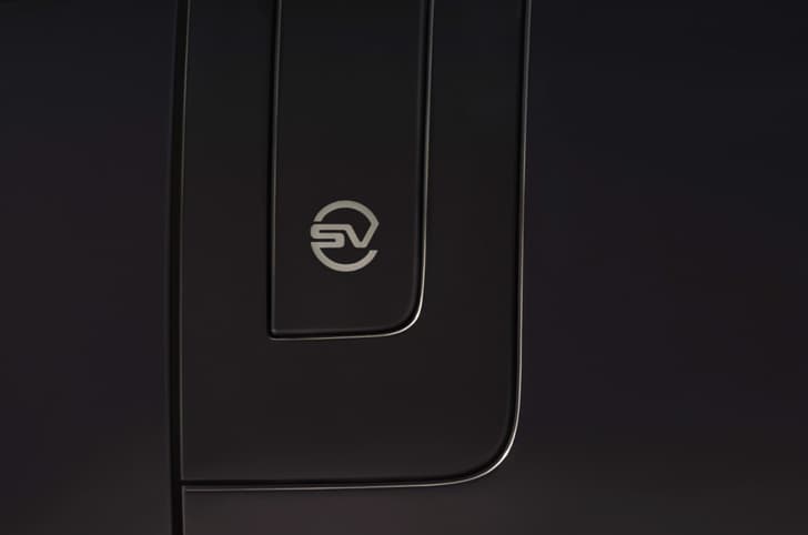 range rover sv black edition in studio