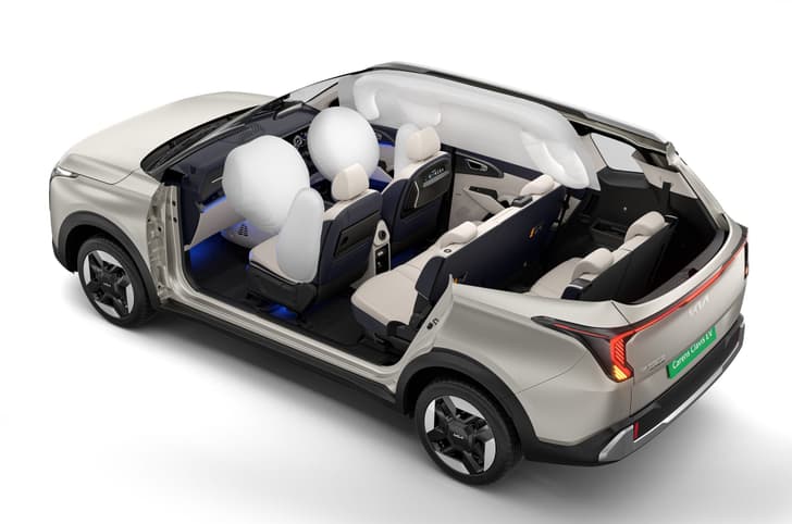 Kia Carens Clavis EV six airbags
