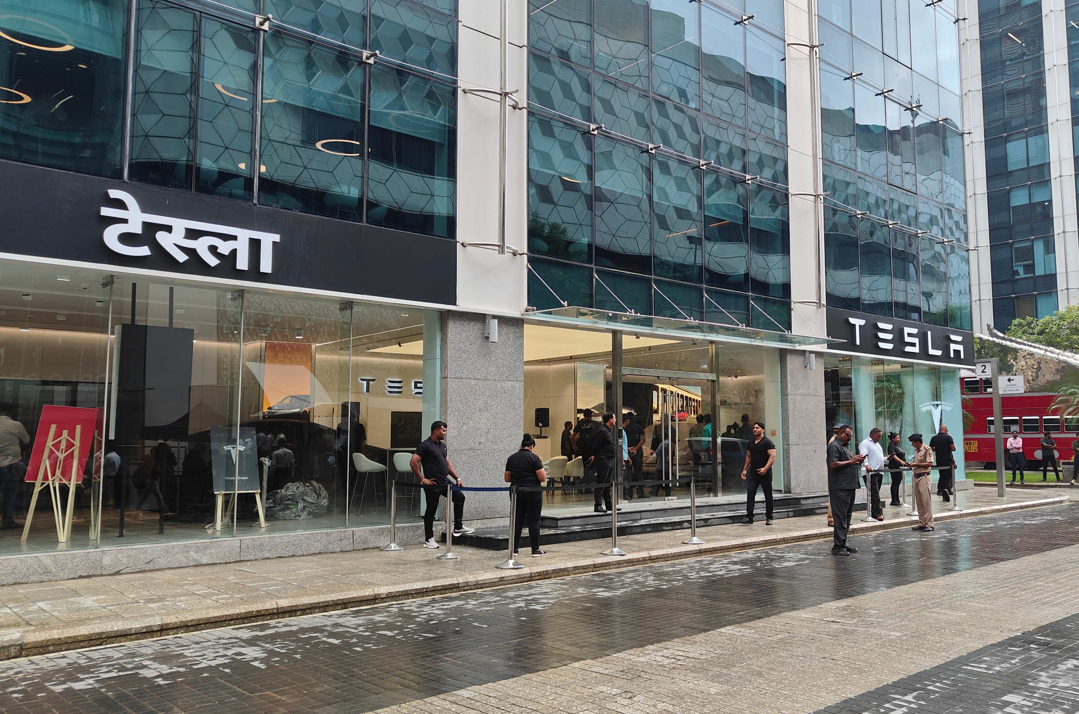 Tesla showroom India