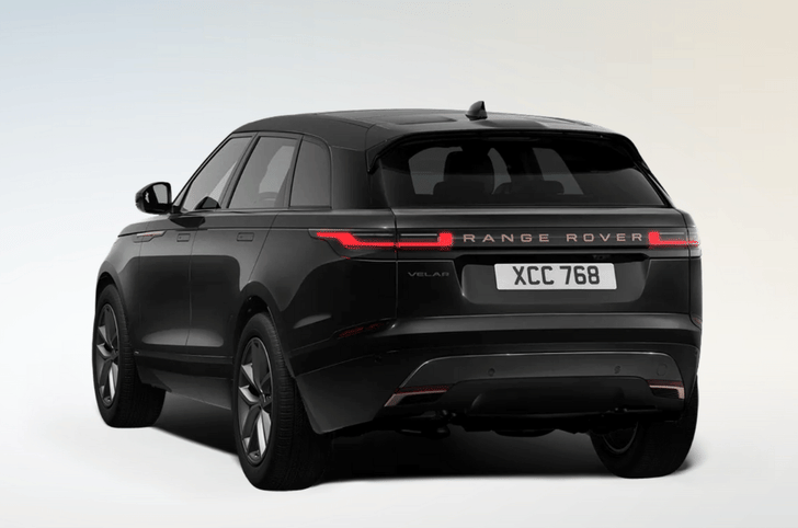 Range Rover Velar Autobiography black color rear angle
