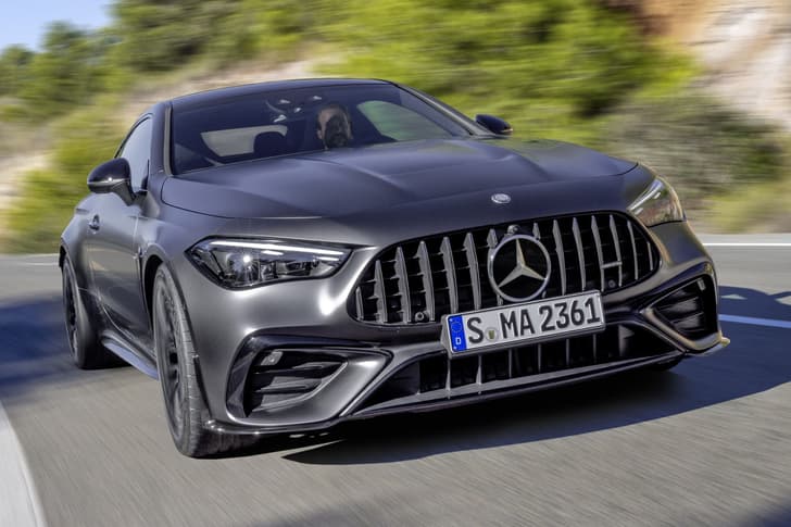 Mercedes AMG CLE 53 Coupe on road