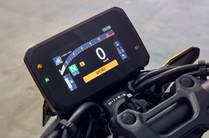 Honda CB1000 Hornet SP TFT display