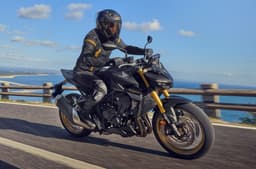 Honda CB1000 Hornet SP front side riding shot on highway