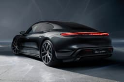 Taycan 4S Black Edition rear left studio