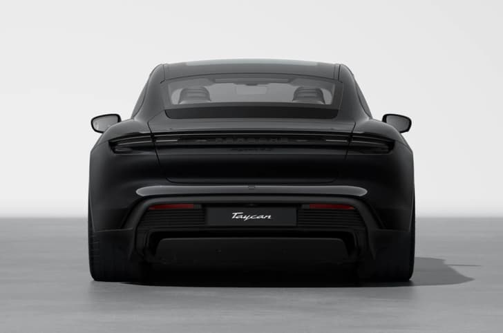 Taycan 4S Black Edition rear left studio