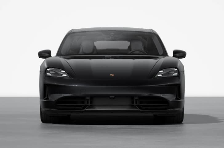 Porsche Taycan 4S Black Edition front head on
