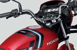 Honda Shine 100 DX larger fuel tank