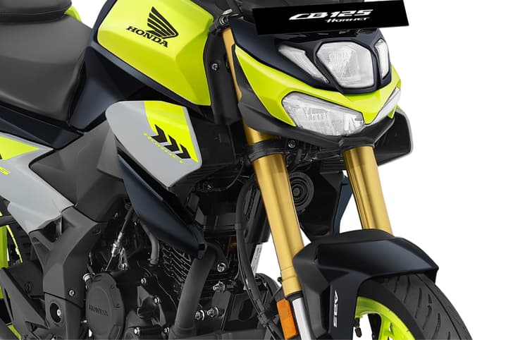 Honda CB125 Hornet golden USD fork, tank and headlight