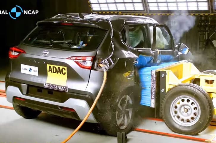 Nissan Magnite side impact test GNACP
