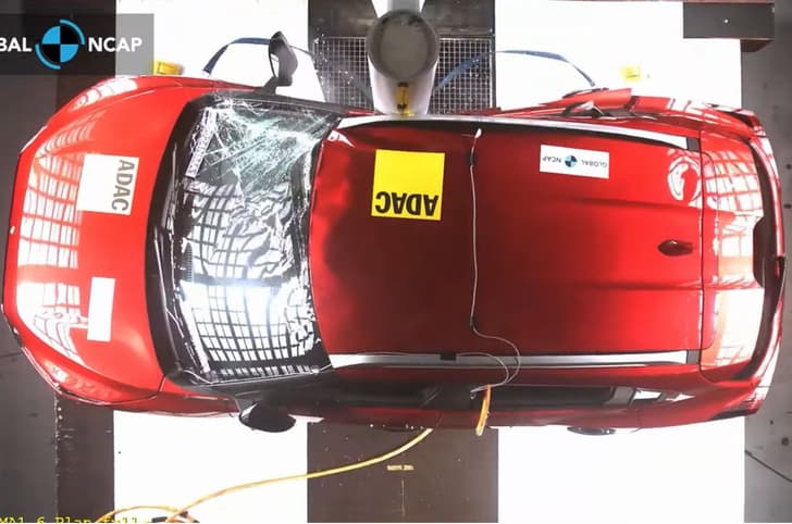 Nissan Magnite side pole impact test GNACP