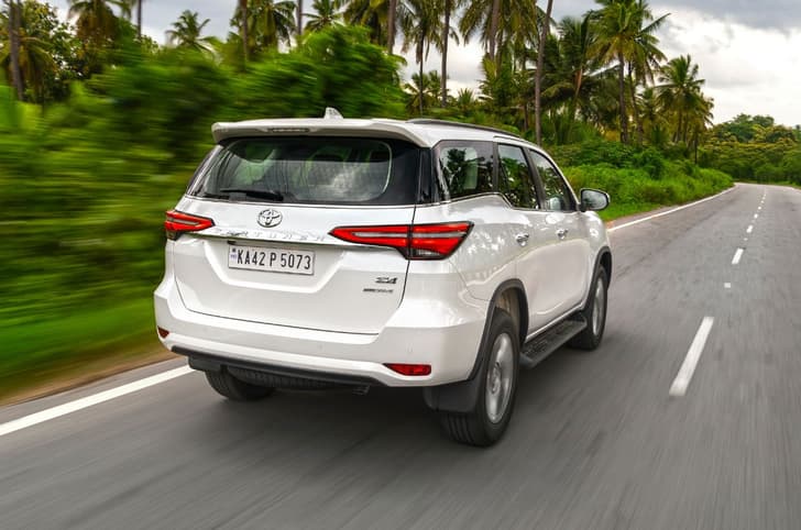 Toyota Fortuner Neo Drive rear quarter highway