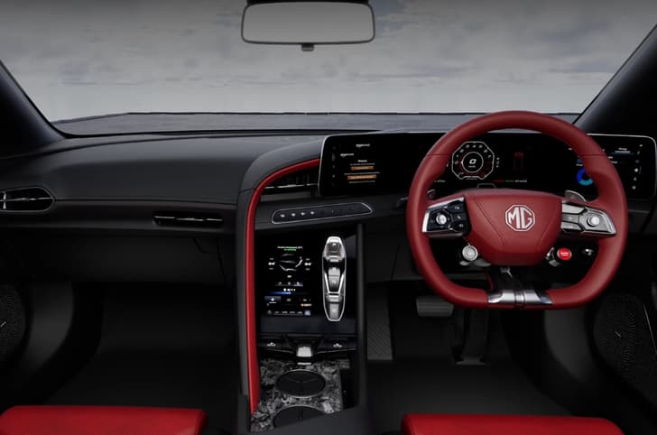 MG Cyberster interior