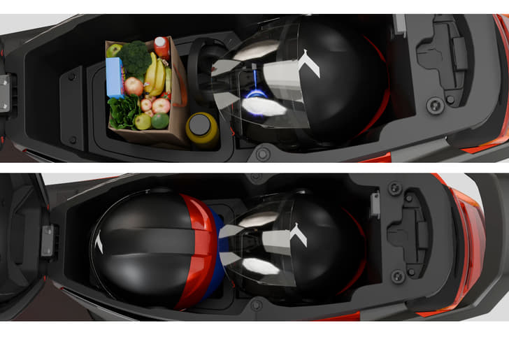 Kinetic DX boot storage