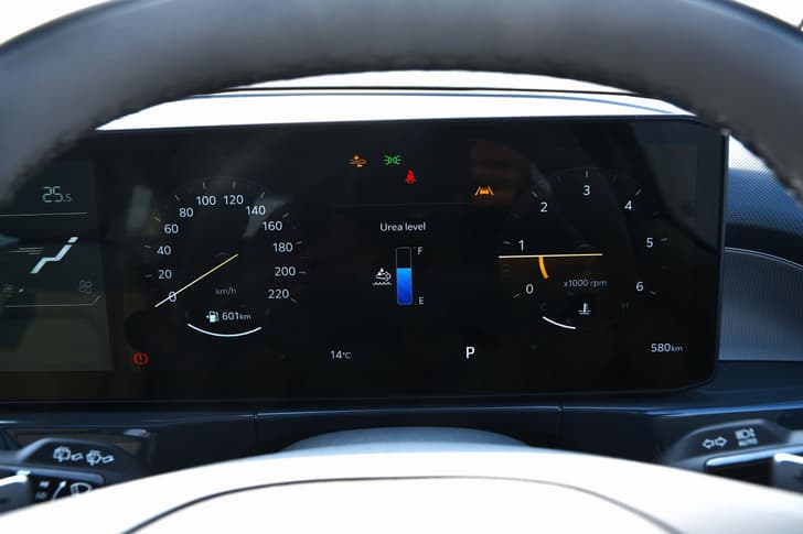 kia syros digital instrument cluster