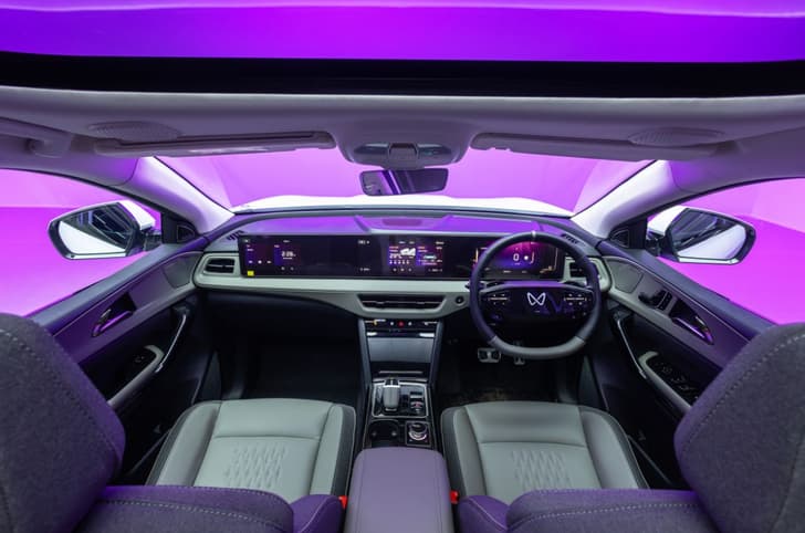 Mahindra XEV 9e Pack Two in studio interior dashboard