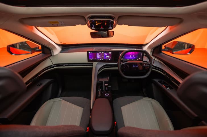 Mahindra BE 6 in studio interior dashboard