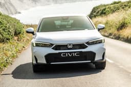 2025 honda civic facelift on road