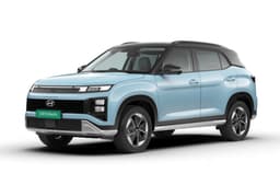 Hyundai Creta Electric Ocean Blue and Abyss Black