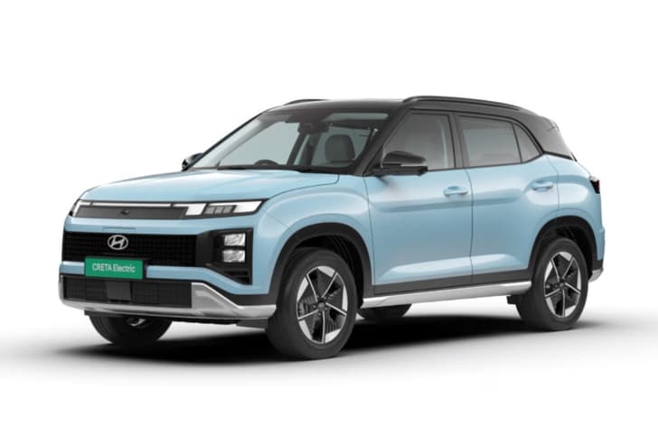 Hyundai Creta Electric Ocean Blue and Abyss Black