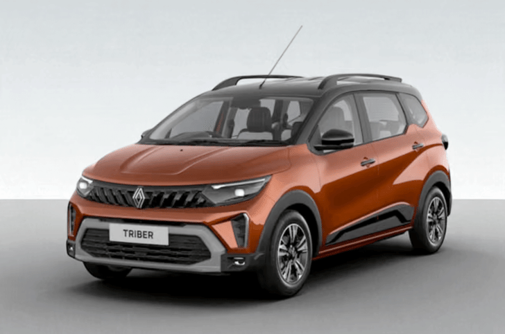 Renault Triber dual-tone in Amber Terracotta with Mystery Black roof