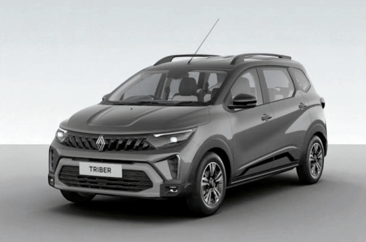 Renault Triber dual-tone in Shadow Grey with Mystery Black roof