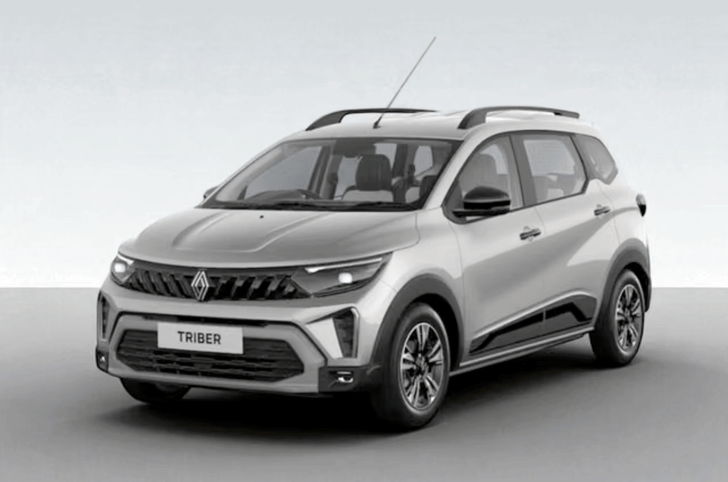 Renault Triber in Moonlight Silver colour