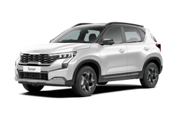 Kia Sonet Glacier White Pearl and Aurora Black Pearl dual tone colour